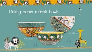 Instruction - Making Paper Mache Bowls