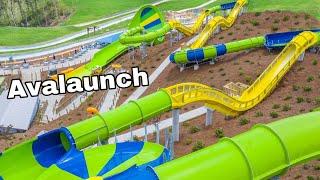 Avalaunch Watercoaster slide  Soaky Mountain Waterpark