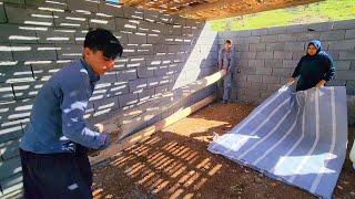 Starting to build the pillars of Abolfazls dream house the first step towards the canopy