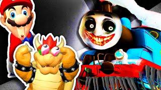  THOMAS EXE. ESCAPE STORY  Bowser Plays Roblox The Tunnel Easy Version Ft. MARIO