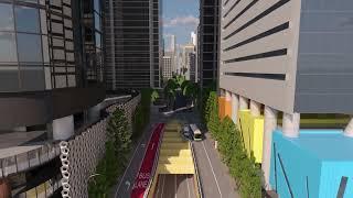 Brisbane Metro - Adelaide Street tunnel animation