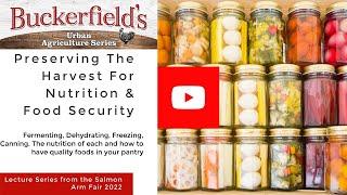 Preserving food for nutrition and food security