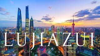 Aerial View of Urban Lujiazui Financial District  China