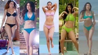 Indian actress bikini hot compilation  bollywood actress bikini compilation   Bikini feast part 2