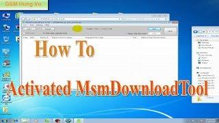 How to Activated MsmDownloadTool Oppo New Tool-Gsm Hung Vu.