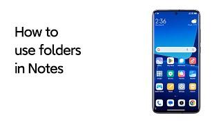How to use folders in Notes