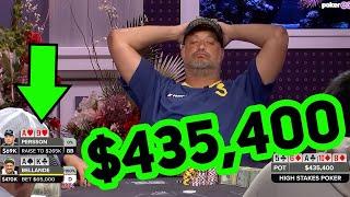 Eric Persson Tries Massive Bluff vs Jean-Robert Bellande in $435400 Pot on High Stakes Poker