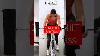 20 min HIIT Spin workout - high intensity cardio & sculpt #spinning #spinclass #cardioworkout