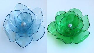 How To Make Very Easy and Beautiful Plastic Bottle Flower - Plastic Bottle Craft -Bottle Art