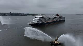 Theres a new Queen in town Queen Anne arrives into Liverpool ahead of her naming ceremony.