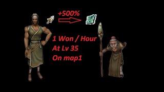 Metin2 Won Farming Guide part1 Energy System  1 WON  HOUR  at Lv 35 on map1