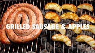 Road Trip with the Weber Go Anywhere  Part 3 - Spiral Sausage and Grilled Apples