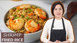 How to make Shrimp Fried Rice  The best Chinese fried rice with shrimp  prawn