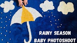 Monsoon Rain theme baby photoshoot ideas rain theme baby photoshootumbrella themerainbow theme