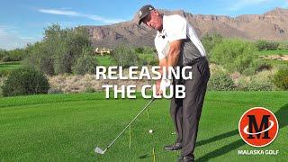 Release the Club  Left Arm Rotates and Folds  Malaska Golf