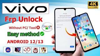 Without Pc2024  All Vivo Android 1213 Bypass Google Account FRP Lock Vivo Android 13 FRP Bypass