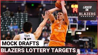 Mock Draft Roundup Trail Blazers Lottery Targets Include Zach Edey Dalton Knecht & Nikola Topic