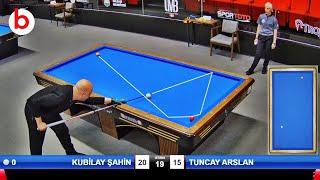 TUNCAY ARSLAN vs KUBİLAY ŞAHİN  TÜRKİYE 3 Cushion Billiards Championship Stage 1 -A- 2024 ANKARA