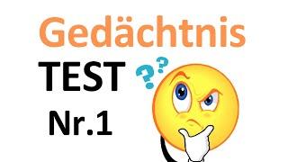 Unmöglicher Gedächtnistest Wie gut ist dein Gedächtnis? Test mit Antworten Nr.1