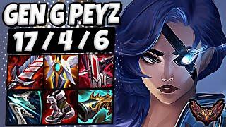 Samira vs Xayah ADC  Gen G Peyz  Ranked Grandmaster Korean Patch 13.10 