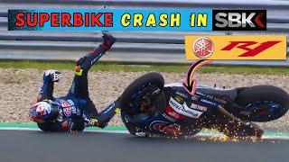 Yamaha R 1 Crashed In World Super Bike Championship  Superbike Racing Gone Wrong