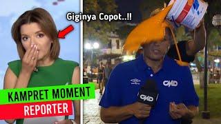 Giginya Copot Saat LIVE.. Deretan Momen K4MPRET ReporterPembawa Acara #05