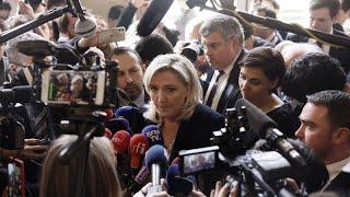 Frances far-right leader Marine Le Pen denies ties with Russia and Hungary