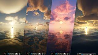 4K Top Minecraft Shaders  Best 10 Shaders Comparison  BSL Continuum Pr Luma SEUS Voyager