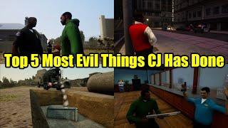 Top 5 Most EvilWorst Things Carl Johnson Has Done- GTA San Andreas Lore Explained