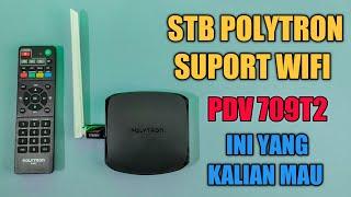 SET TOP BOX TERBAIK POLYTRON  PDV 709T2 BISA INTERNETAN #settopboxtvdigital