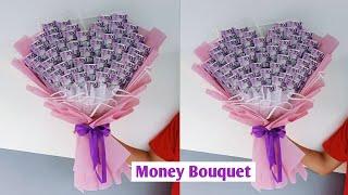 How to make money bouquet 50pcs #diybouquet #moneybouquet