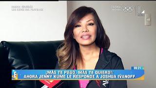 ESPECTÁCULOS 180716 JENY KUME NO SE GUARDA NADA Y ARREMETE CONTRA JOSHUA IVANOFF