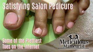 Satisfying Salon Pedicure Impacted Toenails ASMR