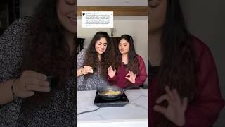 Trying Subscriber’s Maggi Recipes to FIND the BEST ONE Day 1 - Ghee Maggi #thakursisters #shorts