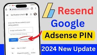 How To Resend Adsense Pin 2024  Adsense Pin Resend Kaise Kare  Adsense Pin Dobara Kaise Apply Hoga