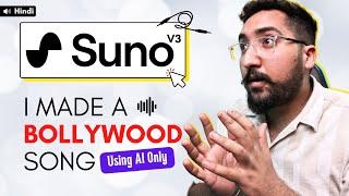 Suno AI Tutorial - I Made a Bollywood Hit Using Suno AI v3 Shocking Results