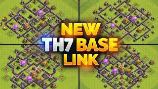 BEST TOP 9  TH7 CWL BASE WITH LINK 2024  TH7 WAR BASE LINK 2024  TH7 BASE CLASH OF CLANS #coc