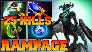 Rampage + 25 Kills OD  Outworld Destroyer Dota 2 Mid Carry 7.35 Guide Build Best OD Pro Gameplay