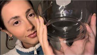 ASMR- Fishbowl effect fast and chaotic edition lots of inaudible whispers