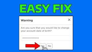 How To Change Roblox Birthday if Under 13 Change Date of Birth 2024