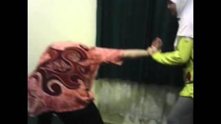 Self-defense for the women crippling attack straight punch - 1