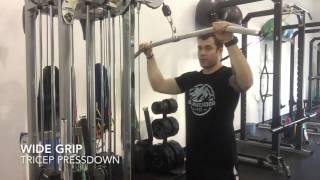 Wide Grip Tricep Pushdown