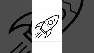 Drawing of a rocket