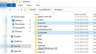 syswow64 and system32 folder location on windows 7 and windows 10