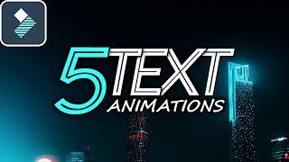 5 Easy TEXTTITLE Animations in Filmora 11 Tutorial