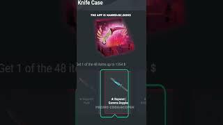 KNIFE opening in GC SKINS PROMO CODE