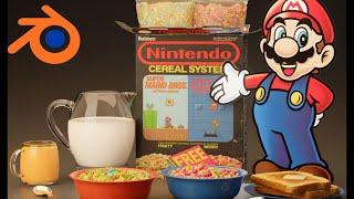 How I Made Nintendo Cereal in Blender Octane