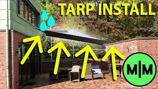 Low Incline Patio Tarp Waterproof and Sunproof