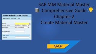 How  to Create Material Master  in SAP  with Tips and Tricks .