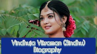 Vindhuja Vikraman Sindhu Biography  Brother  FamilyDebut Serial  Religion  Film  Known For 